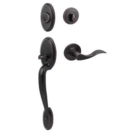 Sure-Loc Hardware Sure-Loc Hardware Aspen Handleset, Snowbird Handleset Trim, Vintage Bronze, Right Hand AN507-SB RH 11P